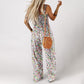 ✨ 50% OFF NOW! 🌼 Women’s Floral Sleeveless Jumpsuit – Smocked Bust & Wide-Leg Summer Chic 👒🏖️