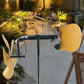 Handmade metal windmill, decoration with ground plug