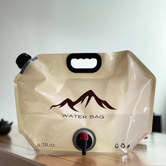 💧 LIMITED TIME 50% OFF! 🏕️ Outdoor Collapsible Water Container Bag – 8L Capacity, Knob Faucet, Foldable 🌲
