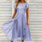 🎉 LIMITED TIME 50% OFF! 👗 Women’s Elegant Round Neck Dress – Lace Detail, Flowing Silhouette & Waist-Defining Fit 🌸