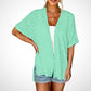 📢📢40% OFF !! ⏰2026 New Stylish Flowy Short Sleeve Cardigan