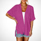 📢📢40% OFF !! ⏰2026 New Stylish Flowy Short Sleeve Cardigan