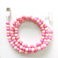 2-In-1 USB To Type-C ＆ Lightning Beaded Charger Cord