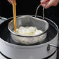 ⏳ LIMITED TIME 50% OFF! ⏰ Stainless Steel Sieve with Handle – Fine & Coarse Mesh Options for Sifting & Draining 🥄