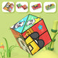 Creative Folding Panda Cube Puzzle Toy for Kids