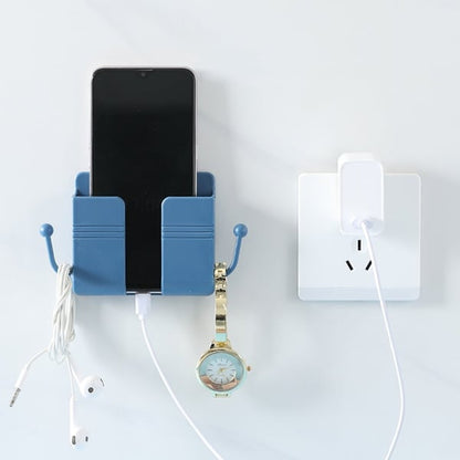 ✨ BUY 1 GET 1 FREE! 🧱 Wall-Mounted Storage Box – ABS Flame-Retardant, Phone Charging Station & Remote Holder ✨