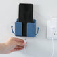 ✨ BUY 1 GET 1 FREE! 🧱 Wall-Mounted Storage Box – ABS Flame-Retardant, Phone Charging Station & Remote Holder ✨