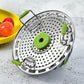 🥦 50% OFF! ✨ Foldable Stainless Steel Steamer Basket – Expandable Flower-Petal Design Fits Multiple Pot Sizes, Removable Center Handle & Heat-Resistant Silicone Feet – 100% Food-Grade Rustproof Multi-Use Steamer, Colander & Serving Bowl 🍲