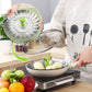 🥦 50% OFF! ✨ Foldable Stainless Steel Steamer Basket – Expandable Flower-Petal Design Fits Multiple Pot Sizes, Removable Center Handle & Heat-Resistant Silicone Feet – 100% Food-Grade Rustproof Multi-Use Steamer, Colander & Serving Bowl 🍲