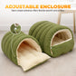 😸 50% OFF! ✨ Warm Cozy Plush Pet Cave – Insulated Cloud-Soft Plush, Draft-Free Dome Design & Double-Dose PP Cotton – Adjustable Entryway with Spacious Interior for Deep Restful Sleep 🛏️