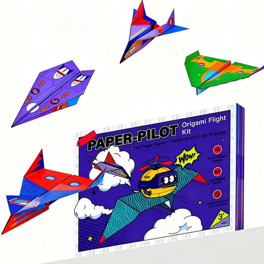 🎁 HOT SALE 50% OFF! 🛩️ Creative DIY Paper Airplane Set For Kids – 16 Designs, Pre-Scored Lines & Premium Flight-Tested Paper ✈️✨