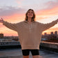 🎉 LIMITED TIME 50% OFF! 🧥 Women's Fashion Long Sleeve Hoodie – V-Neck Button Design & Relaxed Fit with Side Slits 🌸