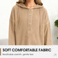 🎉 LIMITED TIME 50% OFF! 🧥 Women's Fashion Long Sleeve Hoodie – V-Neck Button Design & Relaxed Fit with Side Slits 🌸