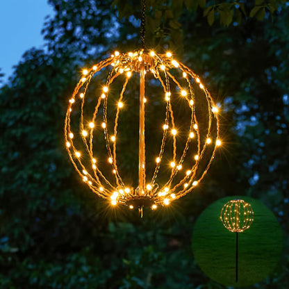 ✨ 50% OFF! 🌟 Collapsible Hanging LED Sphere Light for Garden & Holiday Decor – 360° Ambient Glow, IP65 Anti-Rust Weatherproof Metal Frame, Collapses Flat for Storage & Cool-to-Touch LEDs – 4 Sizes 2 Modes 🎄