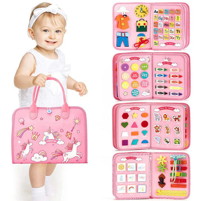 🧩 LIMITED TIME 50% OFF! 🦄 Felt Puzzle Learning Busy Board – Multifunctional Activities, Soft & Safe Material & Interactive Elements – Fun Learning on the Go ✨