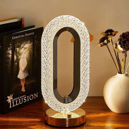 ✨ CHRISTMAS SALE 50% OFF! ✨ Rechargeable Luxury Crystal LED Night Light Lamp - 16 Color Changing Modes with Touch Control for Bedroom Decor 🎄💎