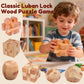 🔥 70% OFF! ✨ Luban Lock Wooden Puzzle - Stimulates Spatial Intelligence, Natural Wood Design, Educational Family Game 🧩🤲