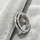 📍 LIMITED TIME 50% OFF! 💍 Titanium Steel Rotatable Spinner Ring with Zirconia – Stress-Relief Design, 18K Gold Plating & Hypoallergenic ✨