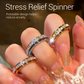 📍 LIMITED TIME 50% OFF! 💍 Titanium Steel Rotatable Spinner Ring with Zirconia – Stress-Relief Design, 18K Gold Plating & Hypoallergenic ✨