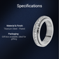 📍 LIMITED TIME 50% OFF! 💍 Titanium Steel Rotatable Spinner Ring with Zirconia – Stress-Relief Design, 18K Gold Plating & Hypoallergenic ✨