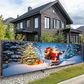 🎅 50% OFF! ✨ Outdoor Christmas Hanging Banner – Fade-Resistant Santa Design, Durable Weatherproof Polyester & Pre-Installed Grommets – Festive Holiday Decor for Porch, Fence & Garden 🎄