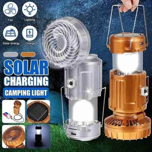 Portable LED Camping Lantern With Fan