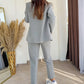 Women's Classic Blazer & Pants 2-Piece Set