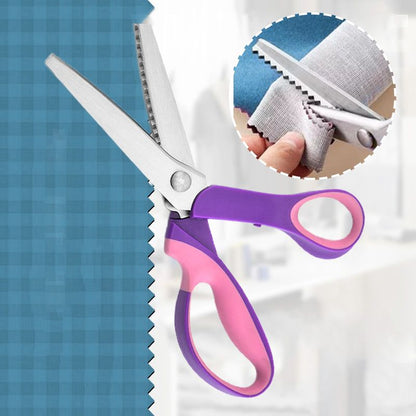 🧵 LIMITED TIME 50% OFF! Premium Stainless Steel Pinking Shears – Ergonomic Soft-Grip, Zigzag Cut & Free UK Delivery ✂️