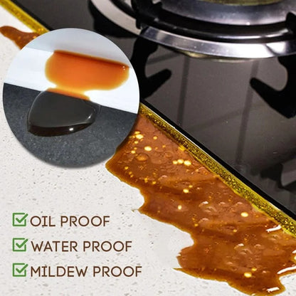 🔥 Buy 1 Get 1 Free！🔥 Ceramic Tile Gap Mildewproof Waterproof Self-Adhesive Caulk Strip 🛠️✨ – No More Dirty Gaps! 🚫🦠 Easy DIY, Long-Lasting Seal for Tiles, Sinks & Tubs