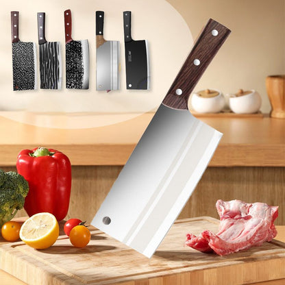 🎉 2026 HOT SALE 50% OFF! 🔪 Hand Forged High Carbon Steel Chef Knife – Anti-Rust Multi-Purpose Kitchen Cleaver ✨