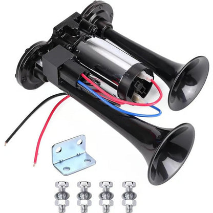 🚨50% OFF! Train Air Horn 120dB – Fits Trucks, Cars & Boats | 12V/24V, Waterproof & Tool-Free Install 🚛🔊