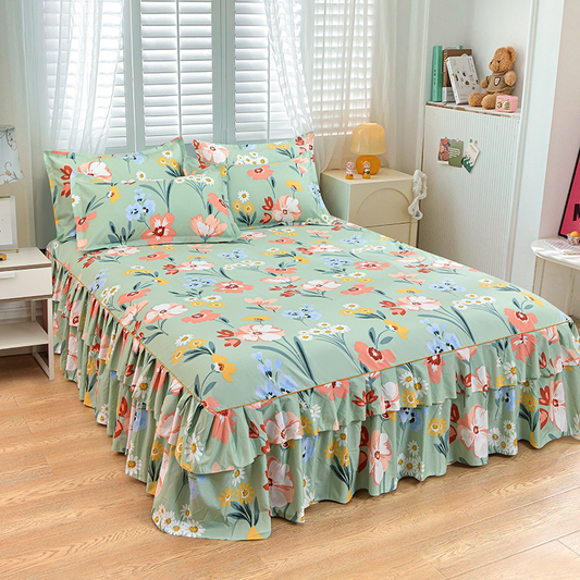 ⏳Limited-time 50% off⏰3-Piece Ruffled Bed Skirt Set🛏️