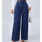 👖 LIMITED-TIME 50% OFF! ✨ Women's Wide-Leg Jeans – High Waist, Elastic Back, Dark Wash ✨