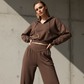 📢📢50%  OFF !! ⏰Women's Crop Hoodie & Wide-Leg Pants Set