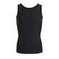 🔥 Pro-Favorite Men's Solid Slimming Abdominal Control Vest – Blended Fabric – Breathable 💪