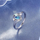 🎉 LIMITED TIME 50% OFF! 💍 Geometric Oval Ring with Zirconia Accents – Moonstone Center, Sparkling Details & Versatile Elegance ✨