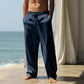 💎 50% OFF! 💎 Men's Casual Loose Linen Pants – Drawstring Waist, Straight-Leg Cut & Breathable Linen Blend