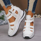 ⏰Women's Fashion Breathable Wedge Sandals with Side Zipper Closure