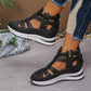 ⏰Women's Fashion Breathable Wedge Sandals with Side Zipper Closure