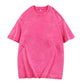 🌞Summer Sale 50% OFF🔥Loose Vintage Solid Color Short Sleeve Top