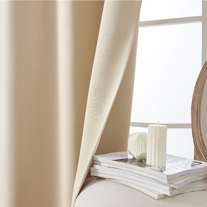 🌙 LIMITED TIME 50% OFF! Sleep Better, Save on Heating – Solid Blackout Curtain, Thermal & Room Darkening. UK Stock ✨