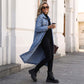 ⏳Time-Limited Special⏰Women’s Casual Longline Button-Up Denim Coat