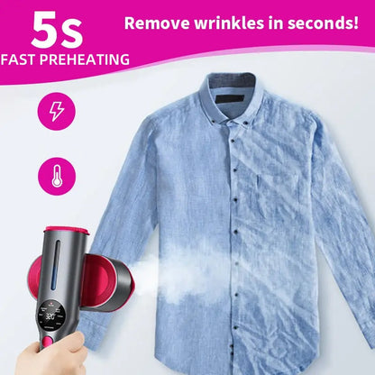 📢 LIMITED TIME 50% OFF! ⏰ Portable Steam Iron – Fast Preheat, Works on Silk to Cotton, Lightweight 150ml Tank 🌍