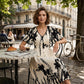 👗 50% OFF NOW! 🌸 Women's Botanical Print Midi Dress – V-Neck, A-Line & Flutter Sleeves 🌿