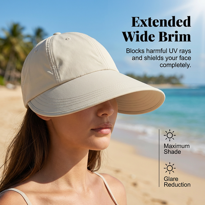 🎉 LIMITED TIME 50% OFF! 🧢 Women's Wide-Brim Sun Hat – UV Protection, Quick-Dry Fabric & Extended Brim Coverage 🌊