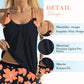 🥳2026 HOT SALE🥳💞50K+ SOLD!✨👙Women's Print Tankini & Shorts 2-Piece Swimwear Set