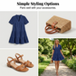 👗 50% OFF NOW! 🌸 Women's Summer Lace Flowy Babydoll Dress – Eyelet Detailing, Lightweight & Vacation Ready ☀️
