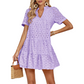 👗 50% OFF NOW! 🌸 Women's Summer Lace Flowy Babydoll Dress – Eyelet Detailing, Lightweight & Vacation Ready ☀️