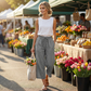 📢📢40% OFF !! ⏰Women's Casual Drawstring Waist Capri Pants