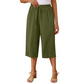 📢📢40% OFF !! ⏰Women's Casual Drawstring Waist Capri Pants
